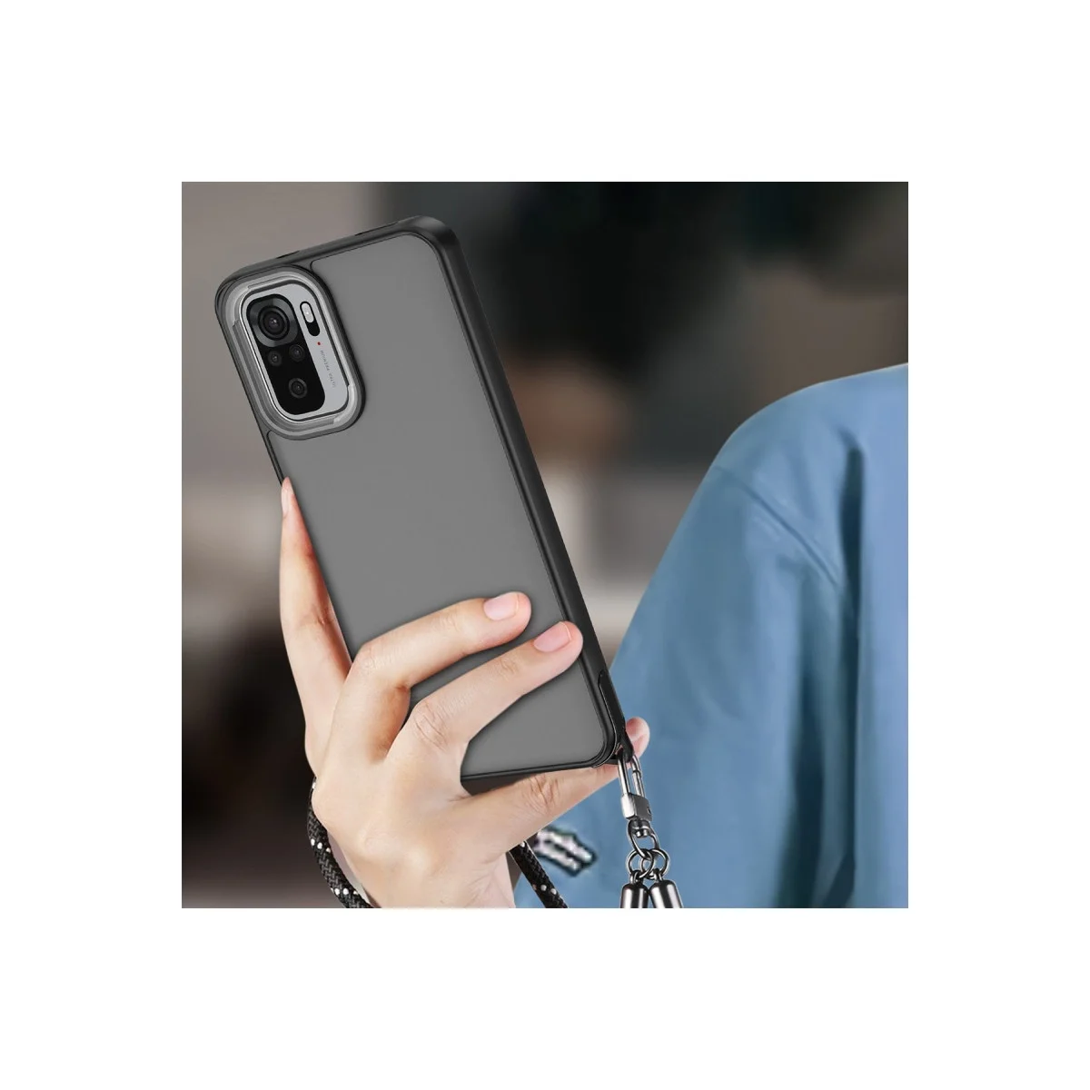 Xiaomi Redmi Note 10 Pro Kılıf Elegant Kapak - Pudra görsel 2