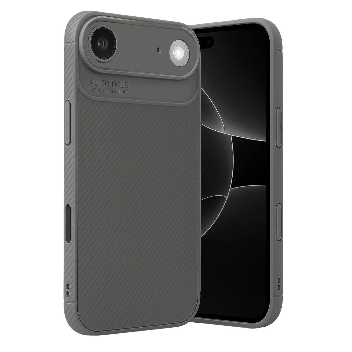 Apple İphone 17 Air Auto Focus Karbon Kapak - Gri