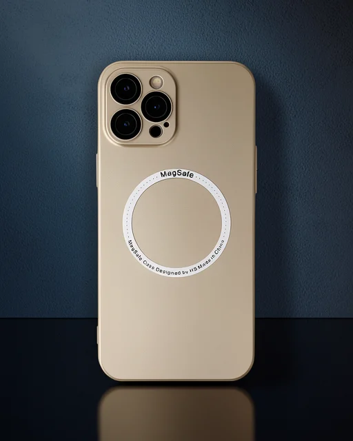 Apple İphone 12 Pro Kılıf Jack Magneticsafe Lens Silikon - Gold