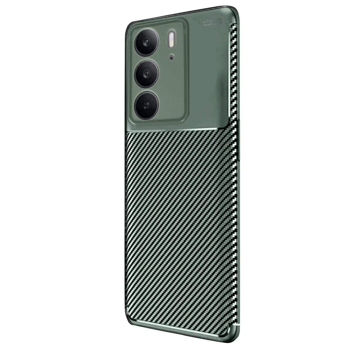 Realme C75 4G Auto Focus Karbon Kapak - Koyu Yeşil görsel 2