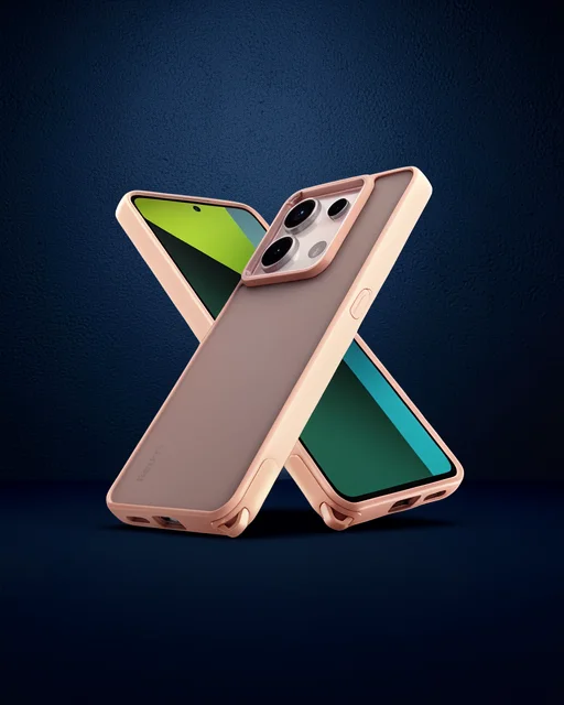 Xiaomi Redmi Note 13 Pro 5g Kılıf Elegant Kapak - Pudra