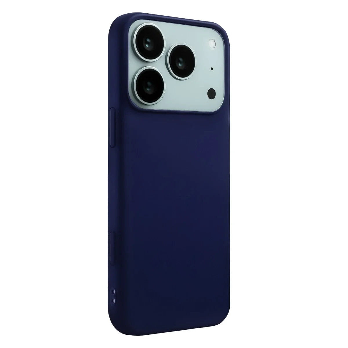 Apple İphone 17 Pro Nano İçi Kadife Silikon - Lacivert görsel 3
