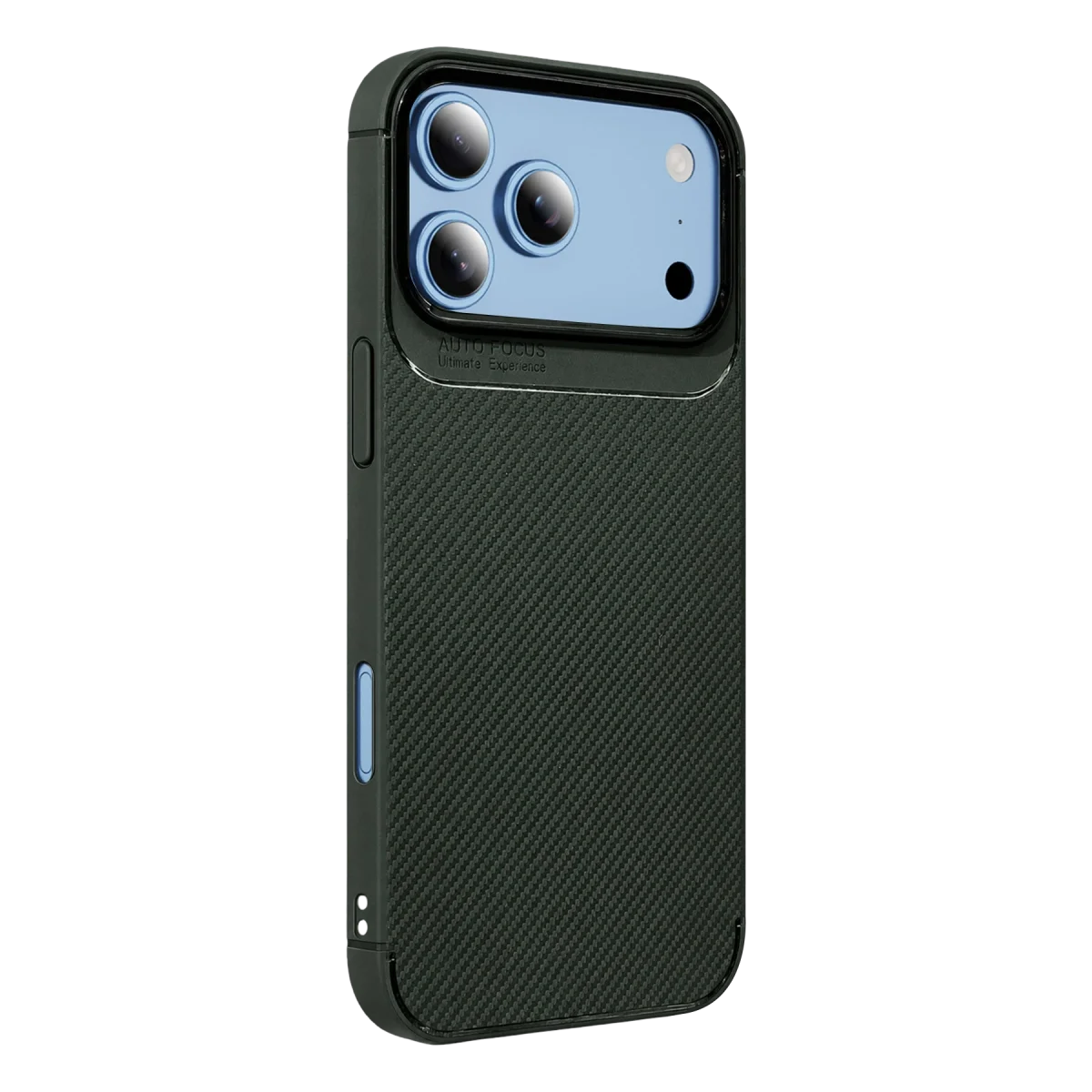 Apple İphone 18 Pro Max Auto Focus Karbon Kapak - Yeşil görsel 2