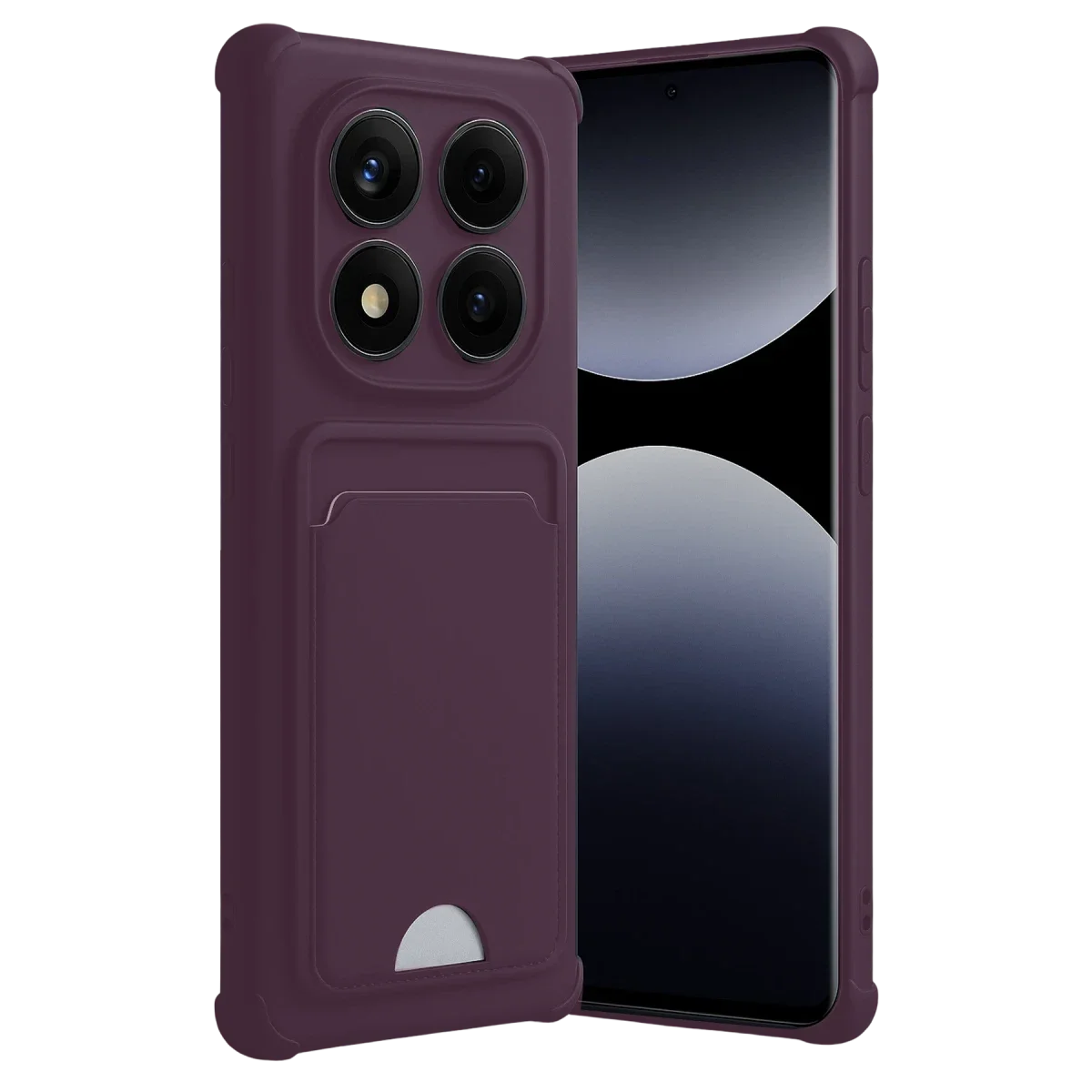 Xiaomi Redmi Note 14 Pro Plus Kelvin Kartvizitli Silikon - Derin Mor