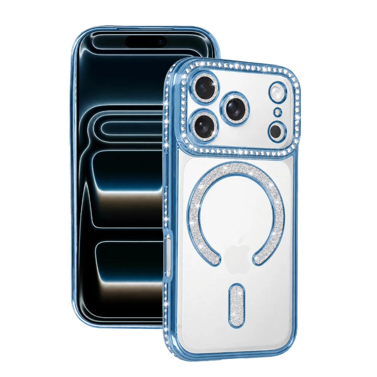 Apple iPhone 18 Pro Joke Simli Magneticsafe Kılıf - Sierra Blue