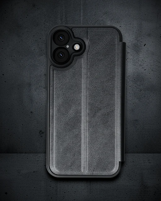 Apple İphone 16 Plus Kılıf Flip Cover - Siyah