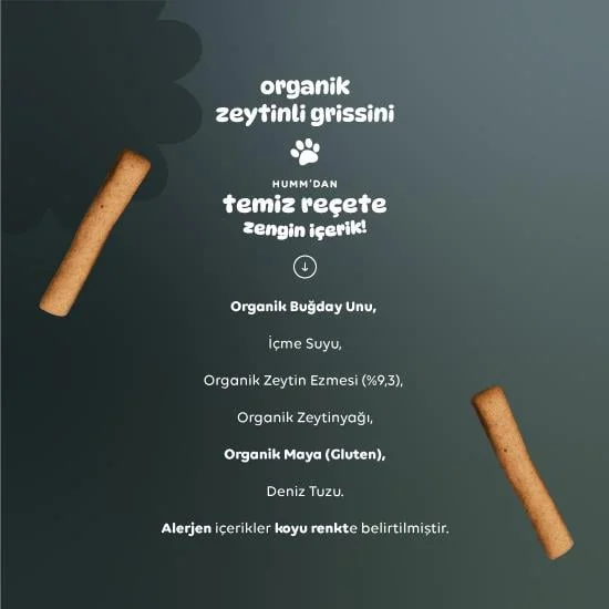 Humm Organik Vegan Zeytinli Grissini 55 Gr görsel 5
