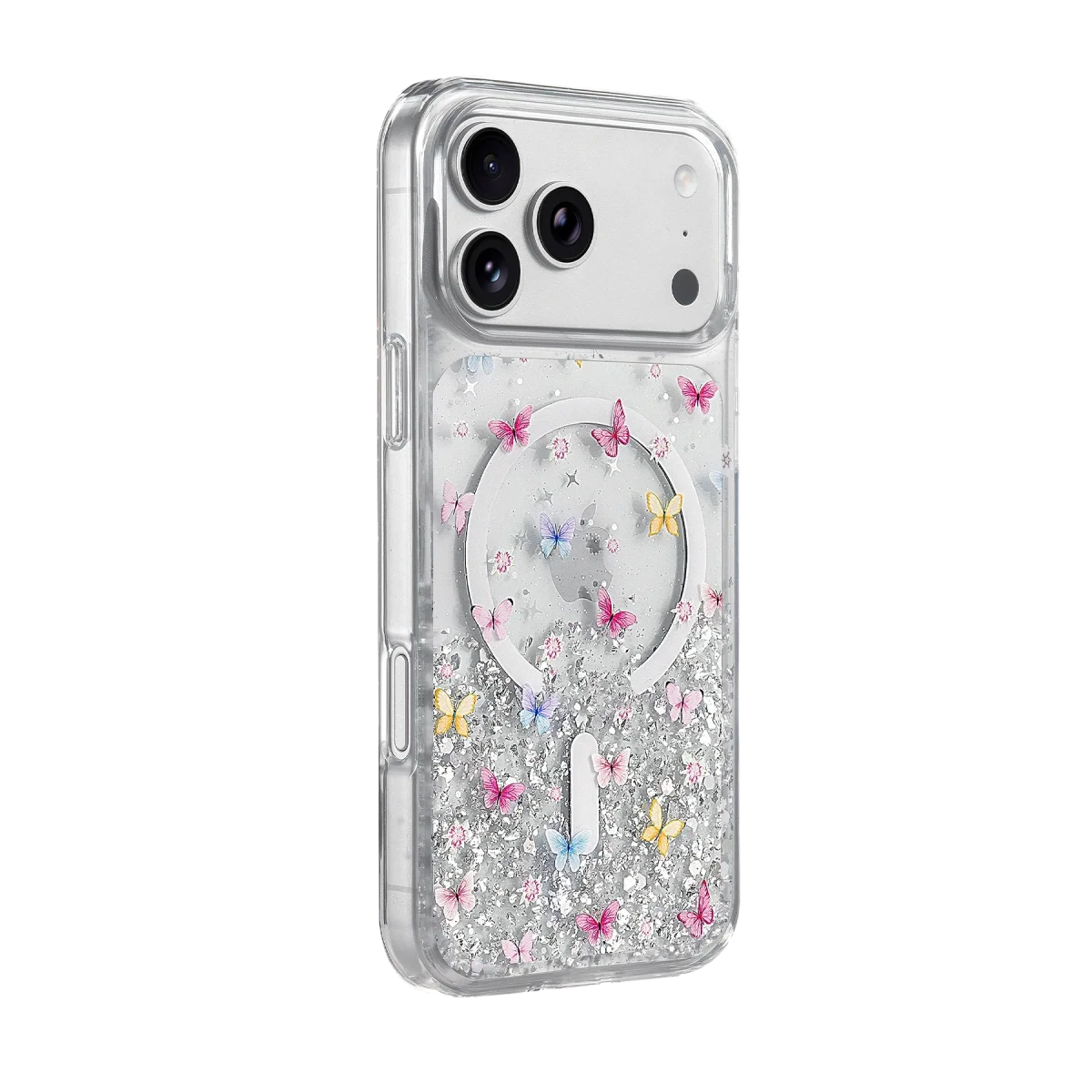 Onegif Apple İphone 17 Pro Max sk Simli Magsafe Kapak - Desen 4 görsel 3