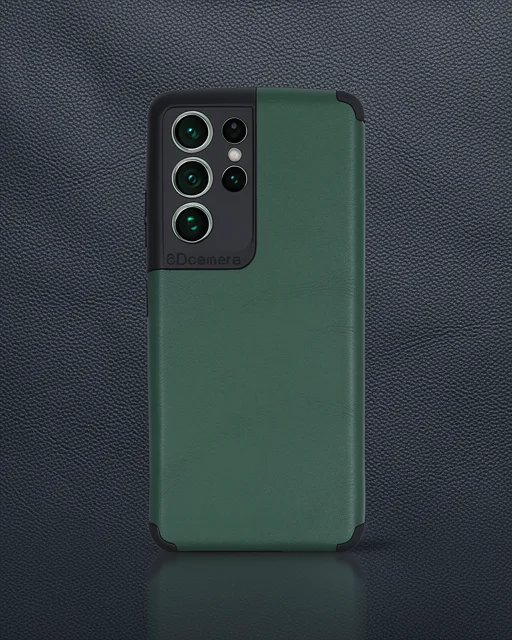 Samsung Galaxy S21 Ultra Kılıf Loop Deri Silikon - Yeşil