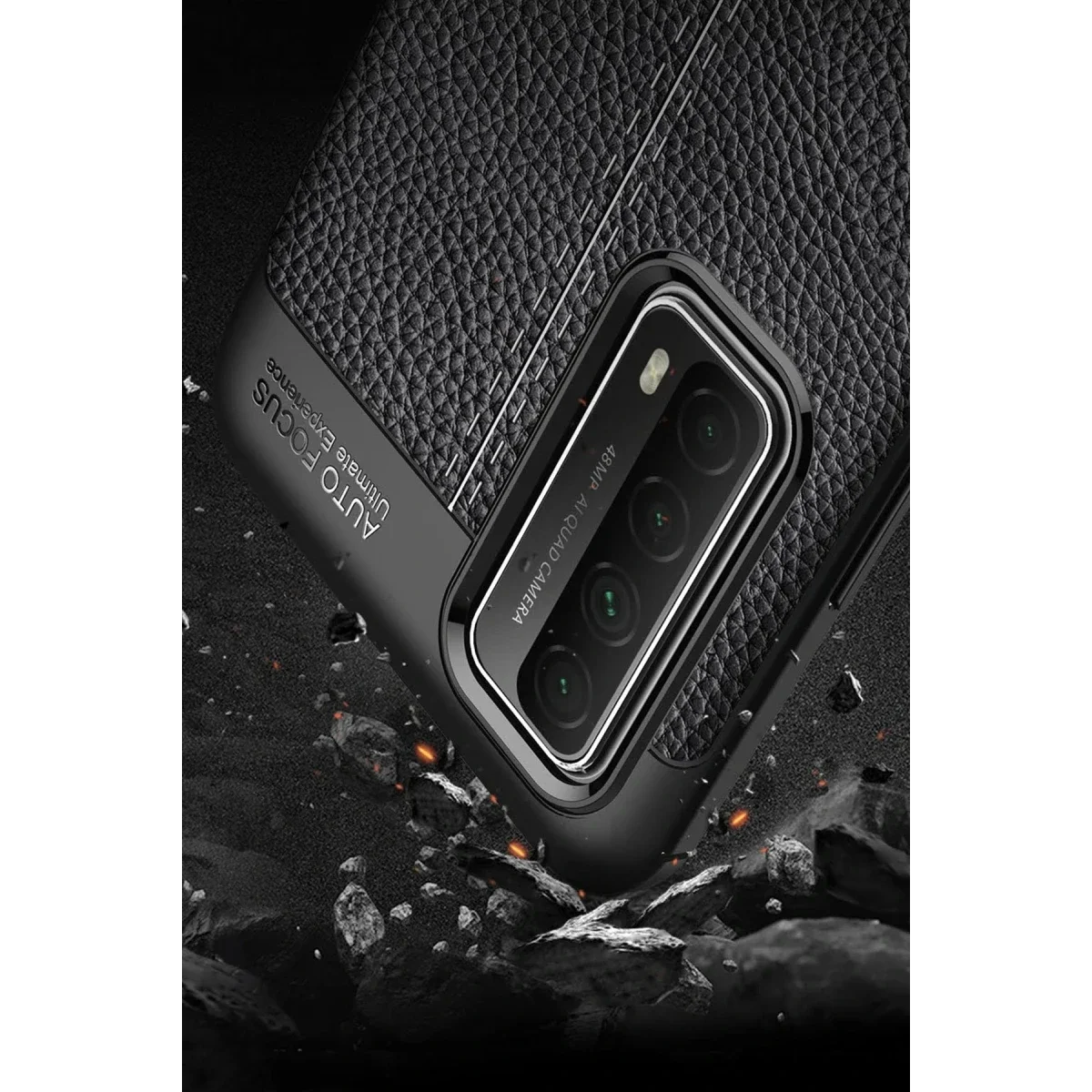 Huawei P Smart 2021 Kılıf Auto Focus Kapak - Kırmızı görsel 3