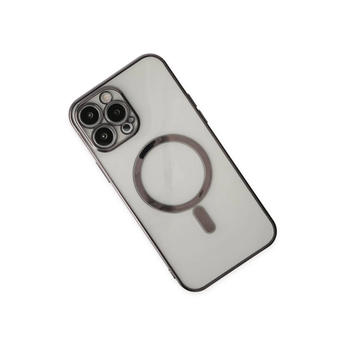 Apple İphone 14 Pro Kılıf Magneticsafe Lazer Silikon - Siyah görsel 3
