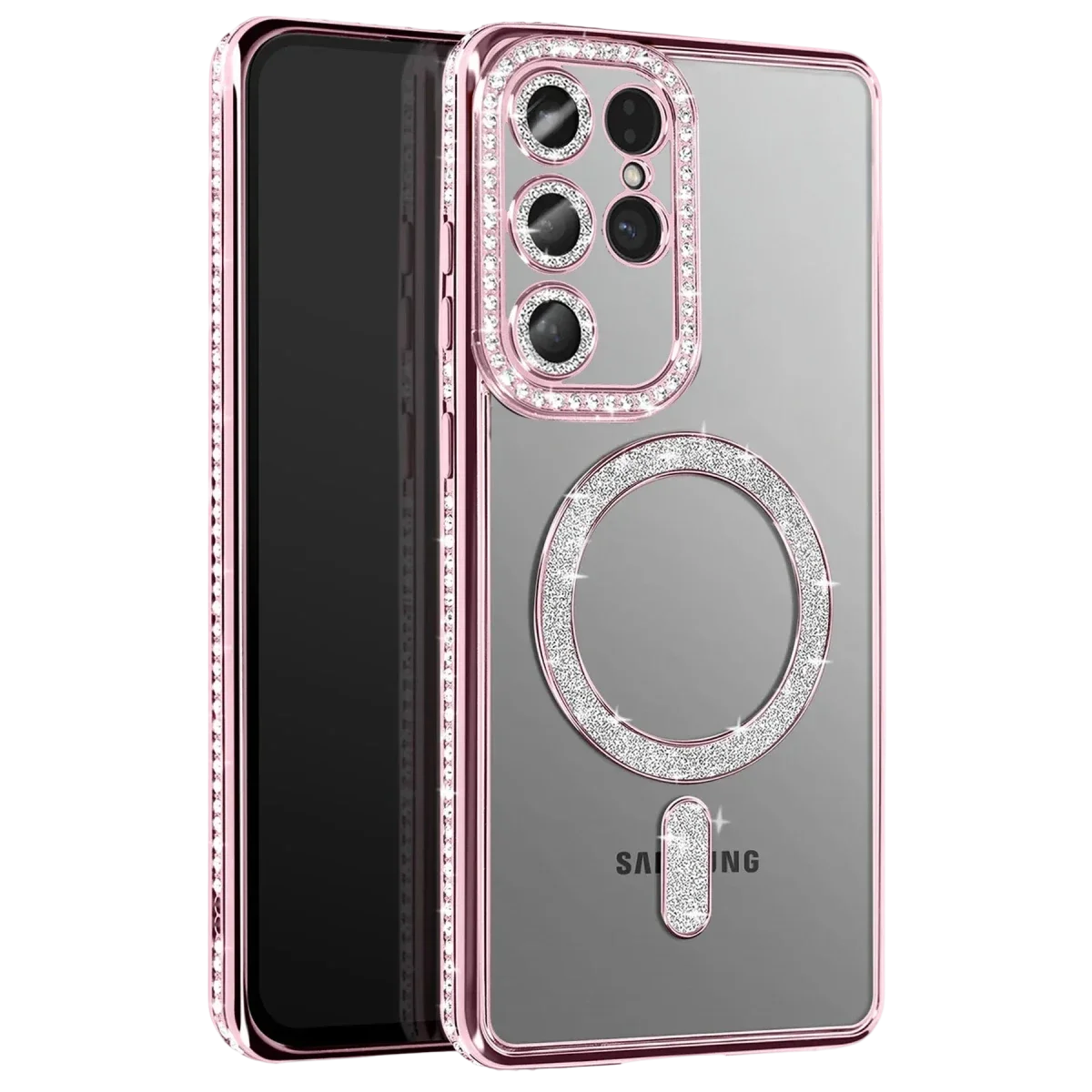 Samsung Galaxy S26 Ultra Joke Simli Magneticsafe Kılıf - Pembe