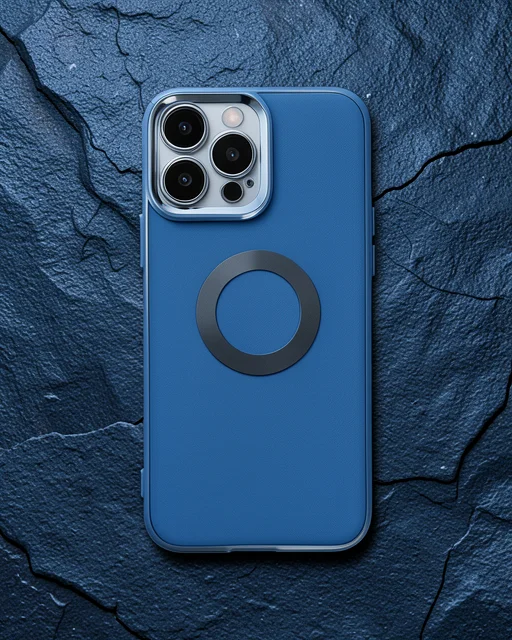 Apple İphone 14 Pro Max Kılıf Slot Silikon - Sierra Blue