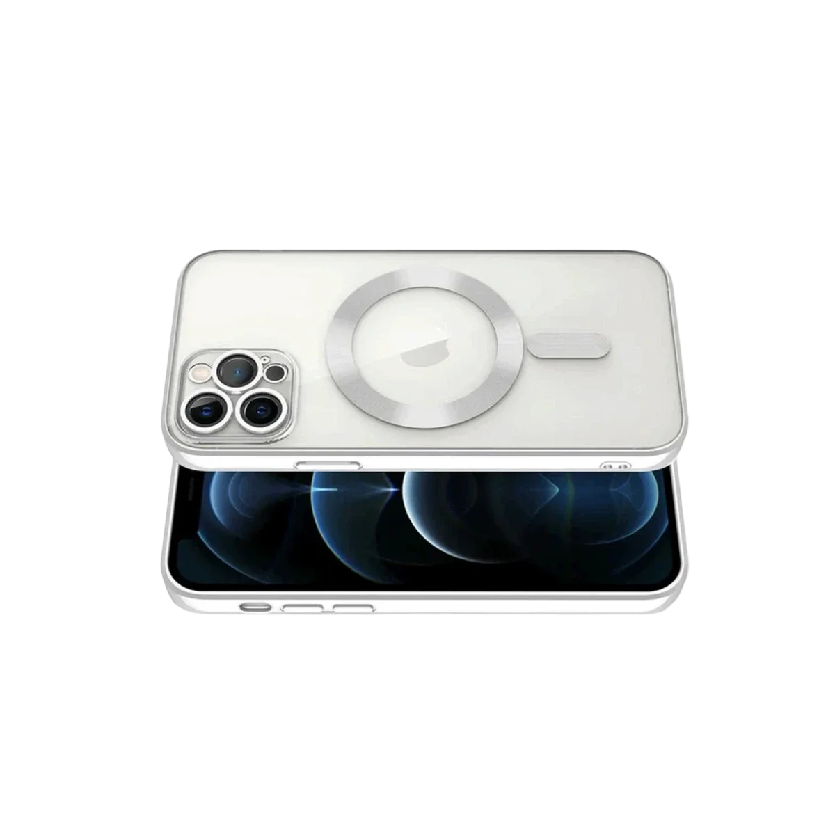 Apple iPhone 13 Pro Kılıf Kross Magneticsafe Kapak - Gümüş görsel 3