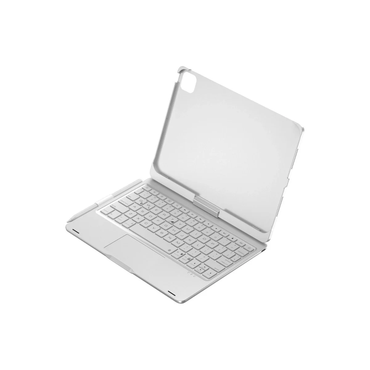 Apple İpad Pro 11 (2024) F11 Ats Kılıf Magic Dönen Klavyeli Tablet Kılıf - Gümüş görsel 2