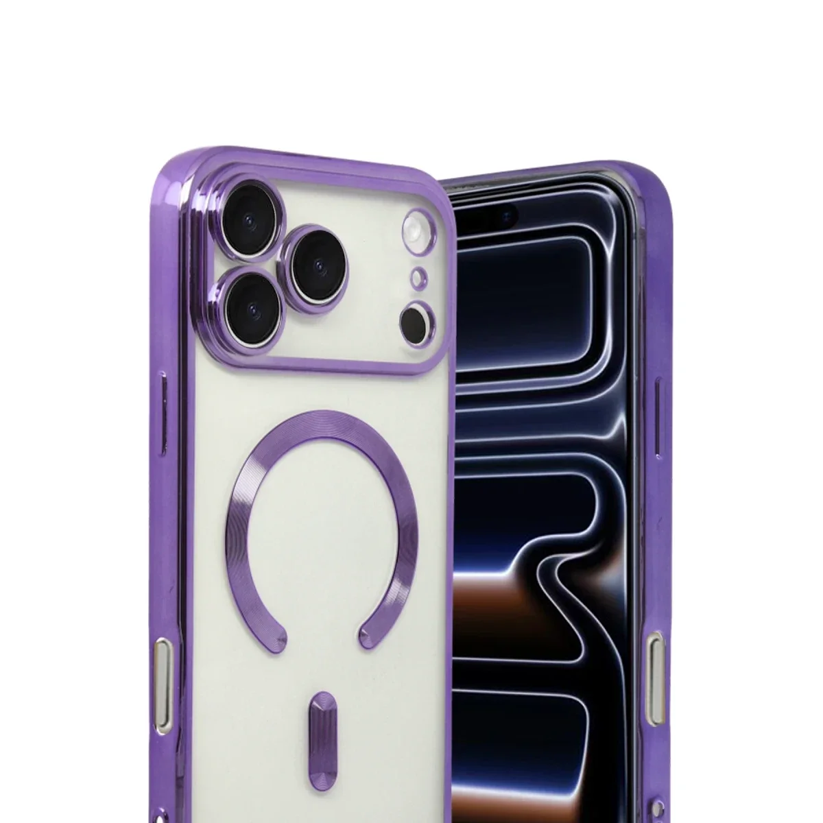 Apple iPhone 17 Pro Max Kross Magneticsafe Kapak - Mor görsel 2