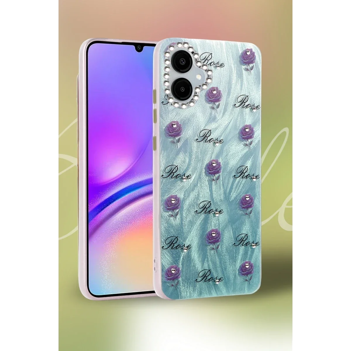 Samsung Galaxy A06 Kılıf Blade Aynalı Desenli Kapak - Desen 3 görsel 2