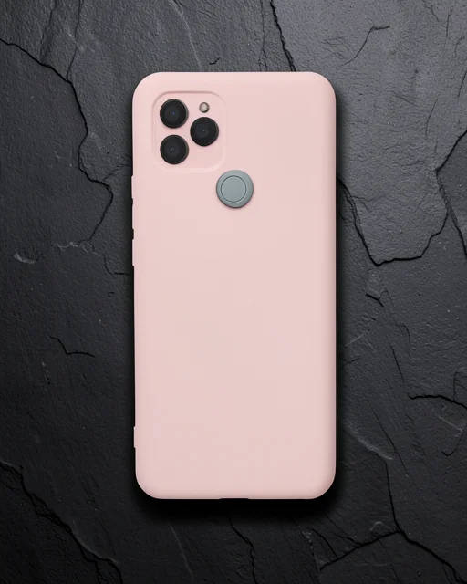 General Mobile Gm 21 Kılıf Nano İçi Kadife Silikon - Pudra