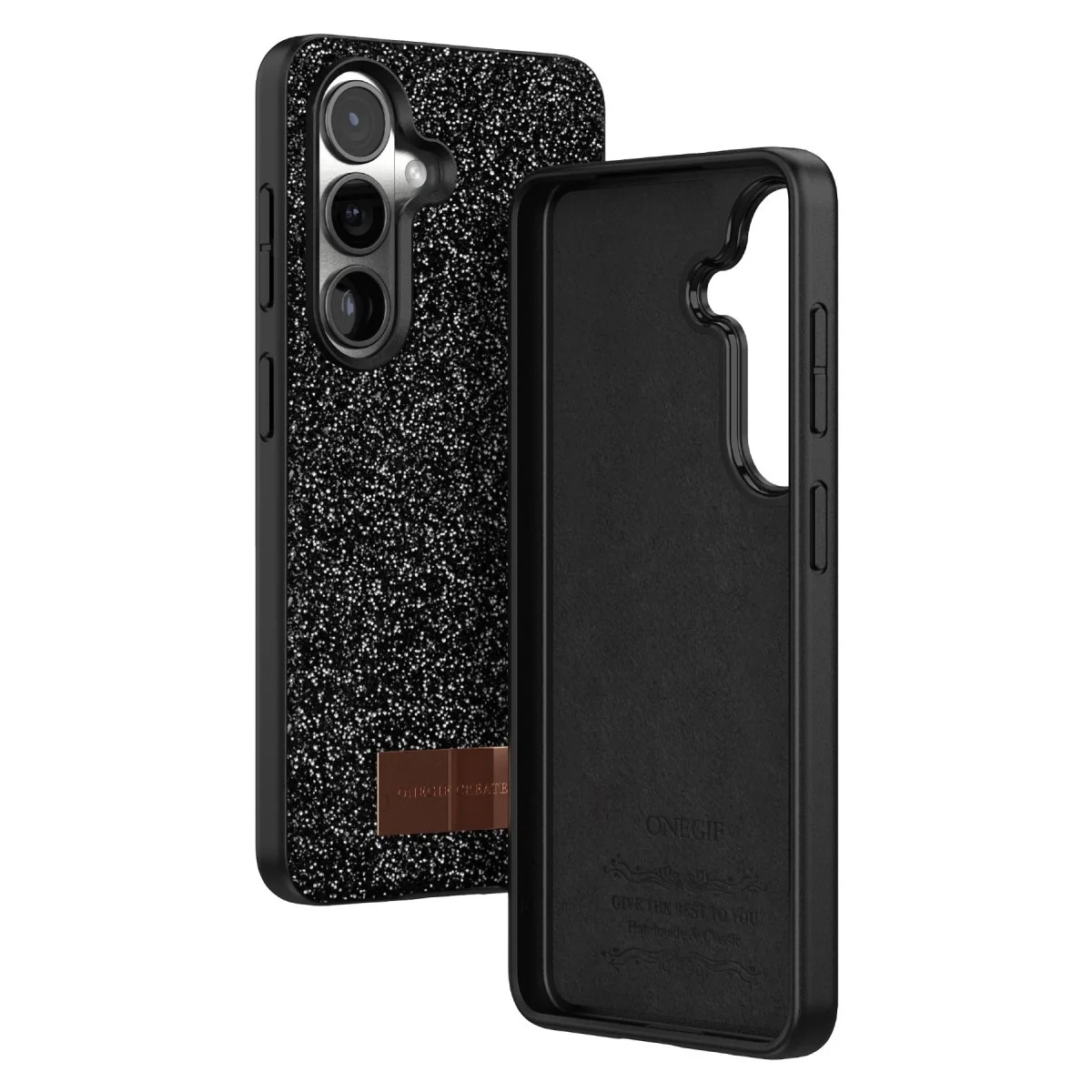 Onegif Samsung Galaxy S26 Plus Bright Simli Kapak - Siyah görsel 3