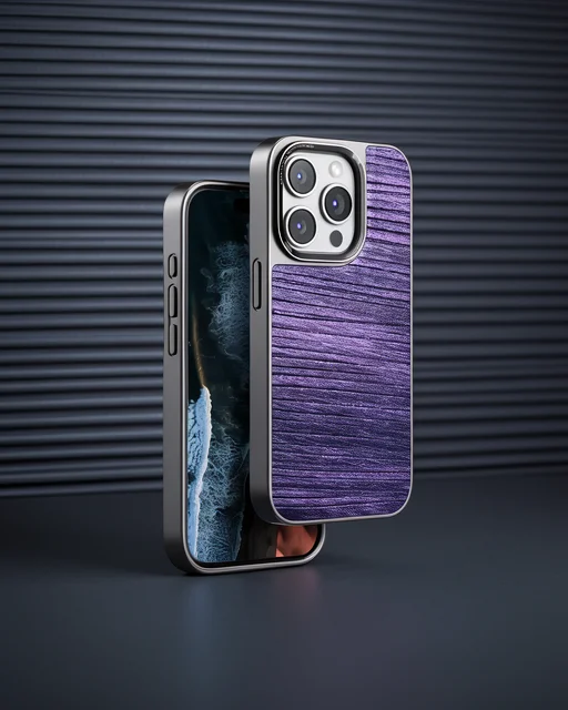 Venco Apple İphone 14 Pro Wave Kapak - Derin Mor