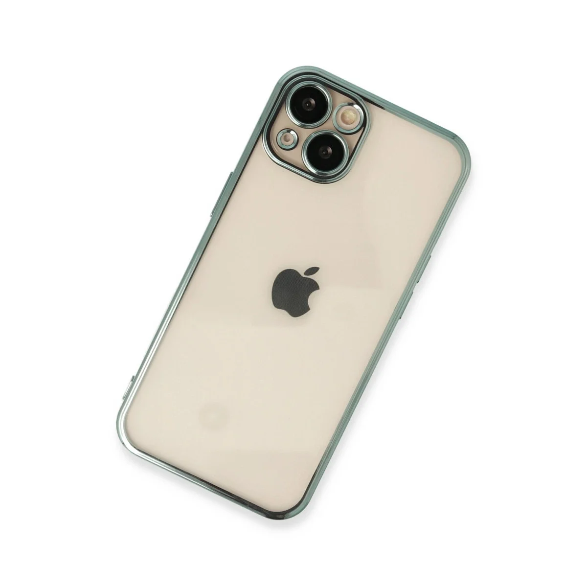 Apple İphone 14 Kılıf Razer Lensli Silikon - Yeşil görsel 2
