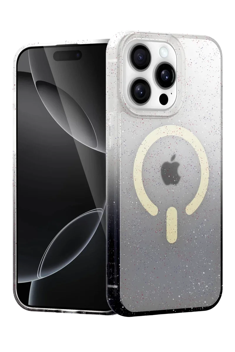 Apple iPhone 15 Pro Max Pummel Shiny Magsafe Kapak - Siyah