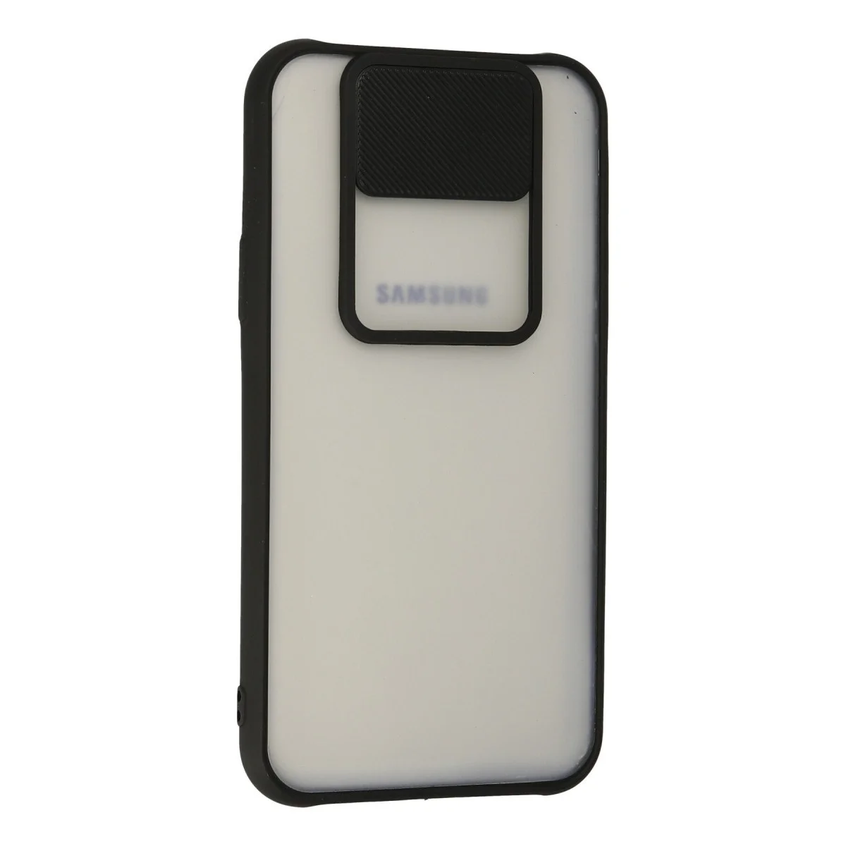 Samsung Galaxy J7 Kılıf Palm Buzlu Kamera Sürgülü Silikon - Siyah görsel 2