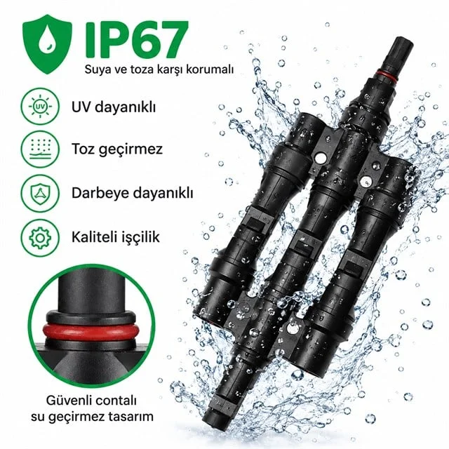 PM-28872 3’lü Güneş Paneli Paralel Bağlantı Konnektörü (2 Adet) görsel 5