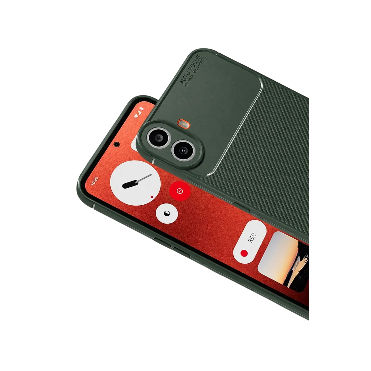 Nothing Phone Nothing Cmf Phone 1 Auto Focus Karbon Kapak - Yeşil görsel 2