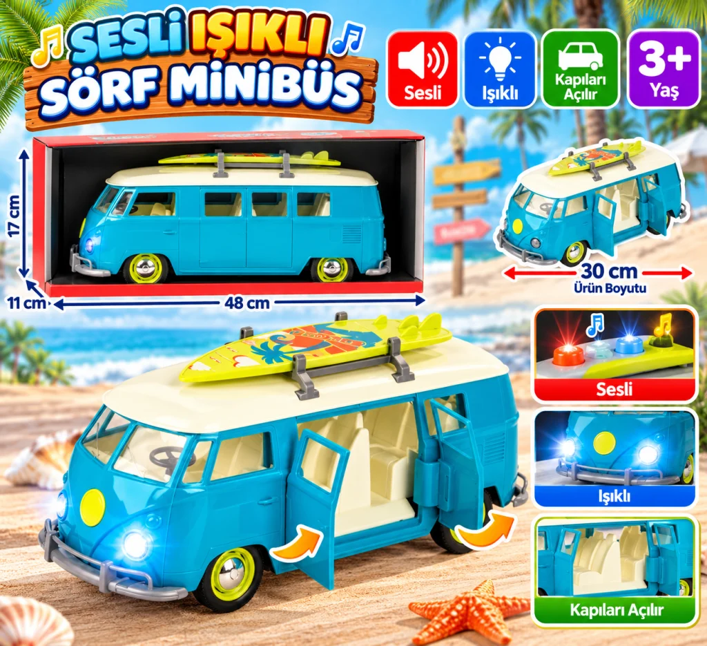 31330 Sesli/ışıklı Sörf Minibüs