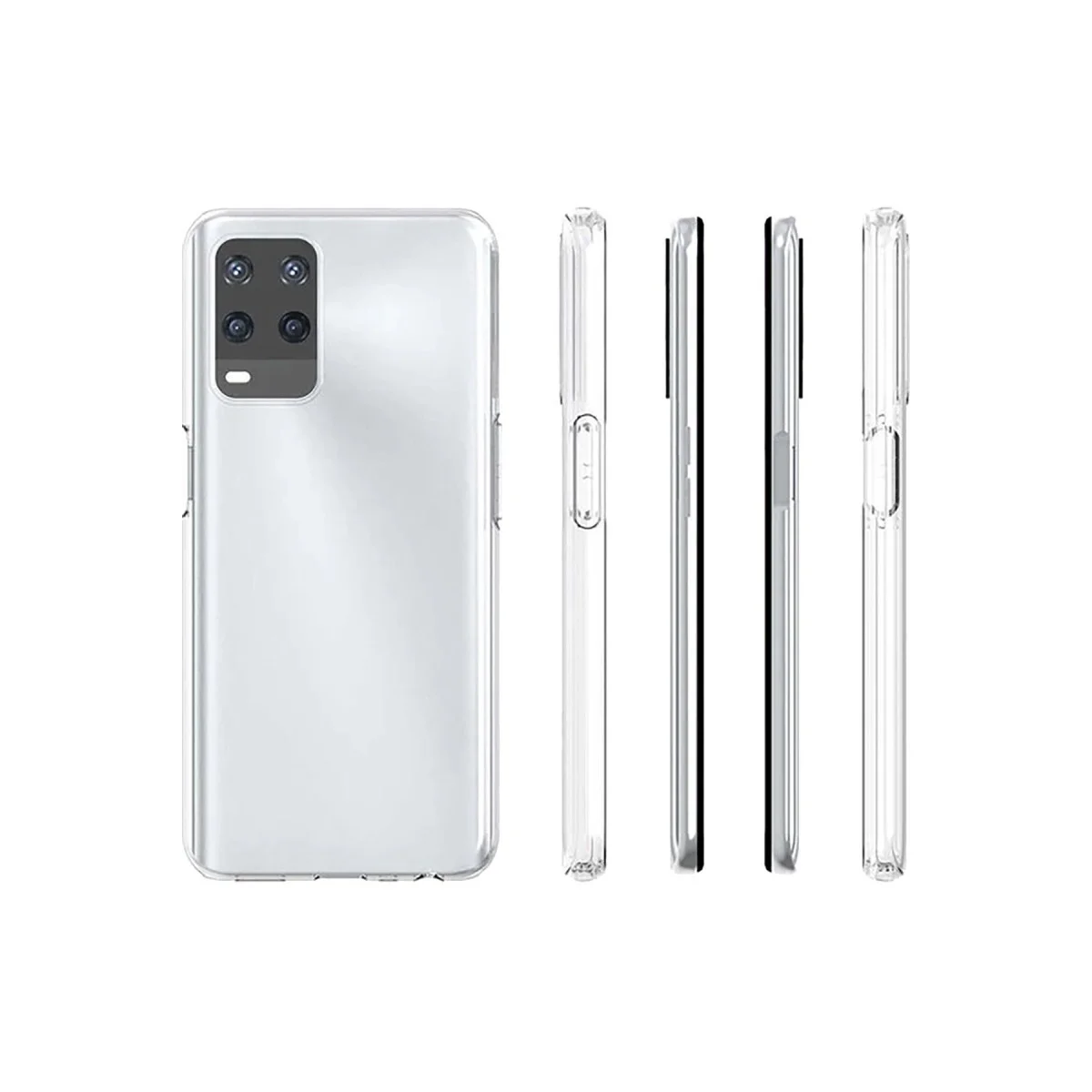 Oppo A54 4g Kılıf Lüx Şeffaf Silikon görsel 3