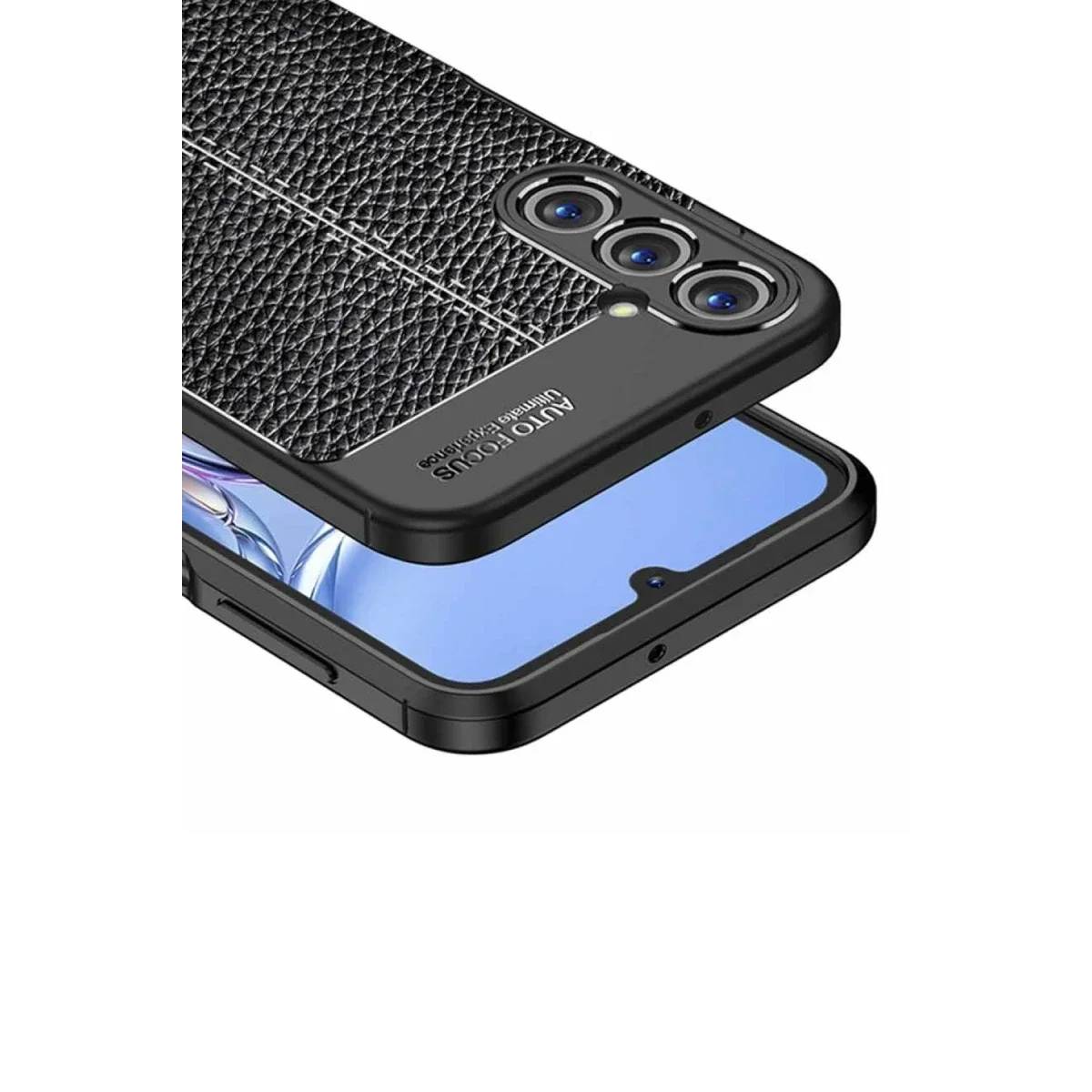 Samsung Galaxy A05S Kılıf Auto Focus Kapak - Siyah görsel 3