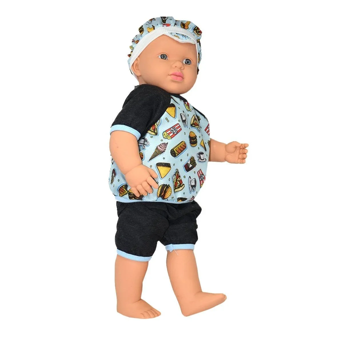 2251 Gamze, Konuşan Aliş Erkek Kel Bebek 55 cm görsel 3