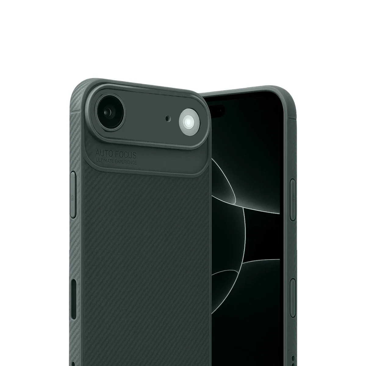 Apple iPhone 17 Air Auto Focus Karbon Kapak - Koyu Yeşil görsel 2