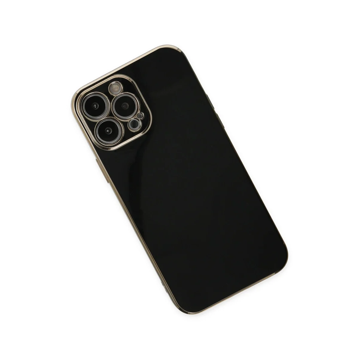 Apple İphone 15 Pro Max Kılıf Volet Silikon - Siyah görsel 2