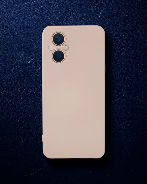 Oppo Reno 7 Lite Kılıf Nano İçi Kadife Silikon - Pudra