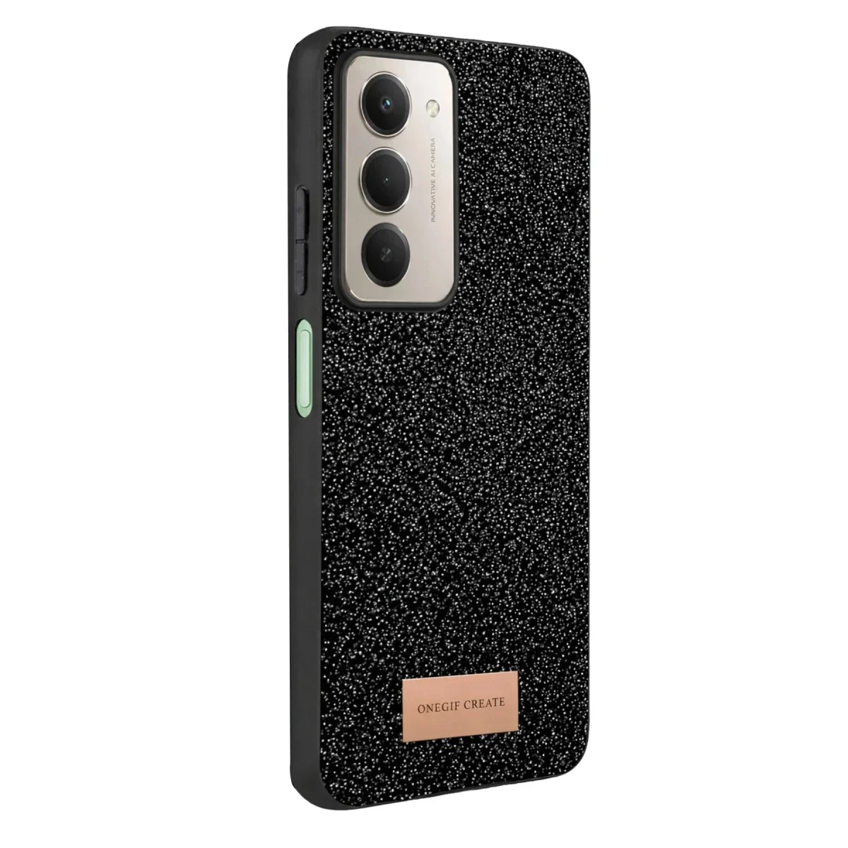 Onegif Xiaomi Redmi 15 4G Bright Simli Kapak - Siyah görsel 3