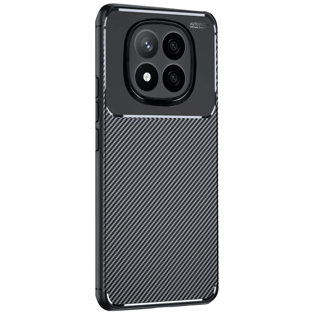 Xiao Red Note 14 Pro 4g Kılıf Auto Focus Karbon Kapak - Siyah görsel 2