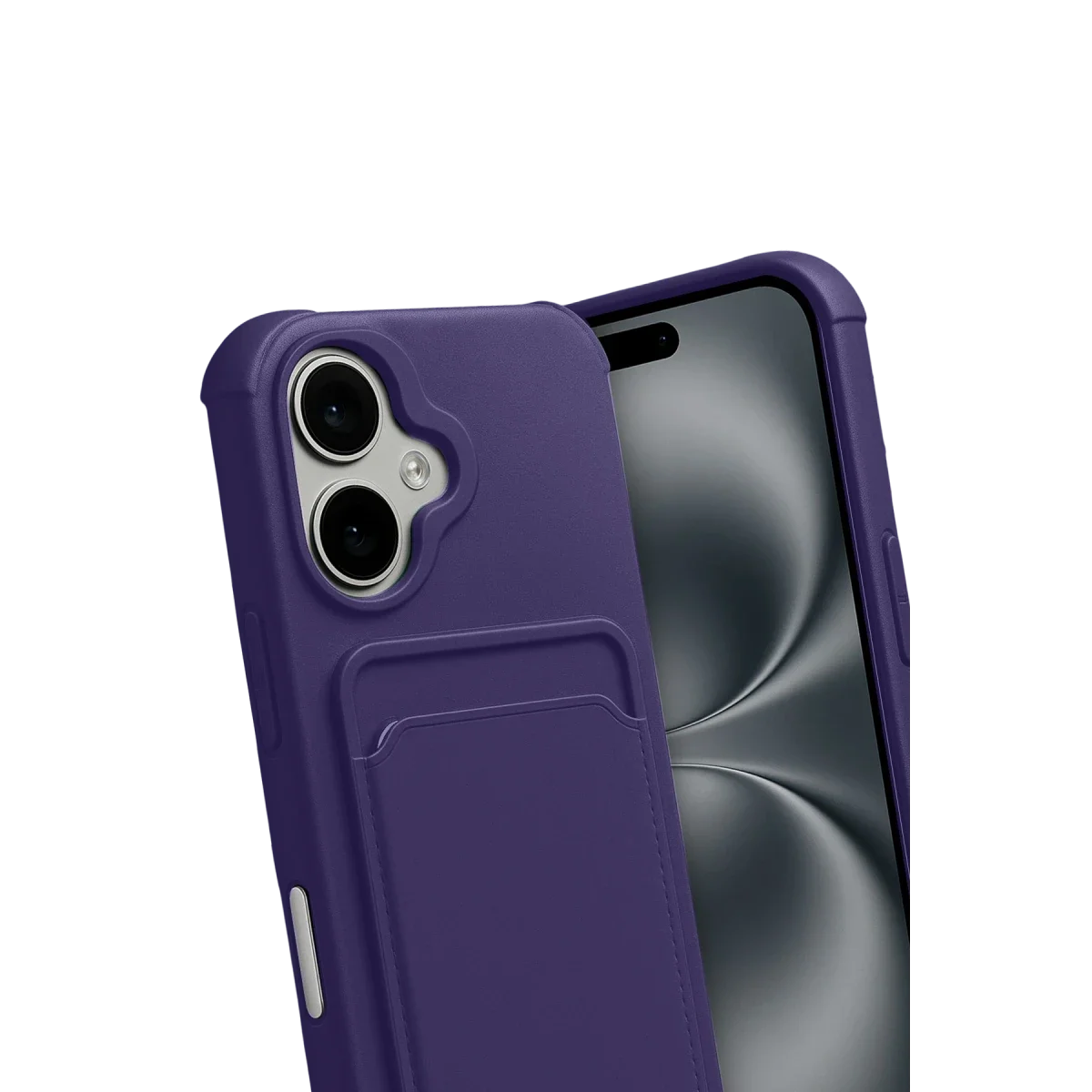 Apple iPhone 17 Kelvin Kartvizitli Silikon - Derin Mor görsel 3