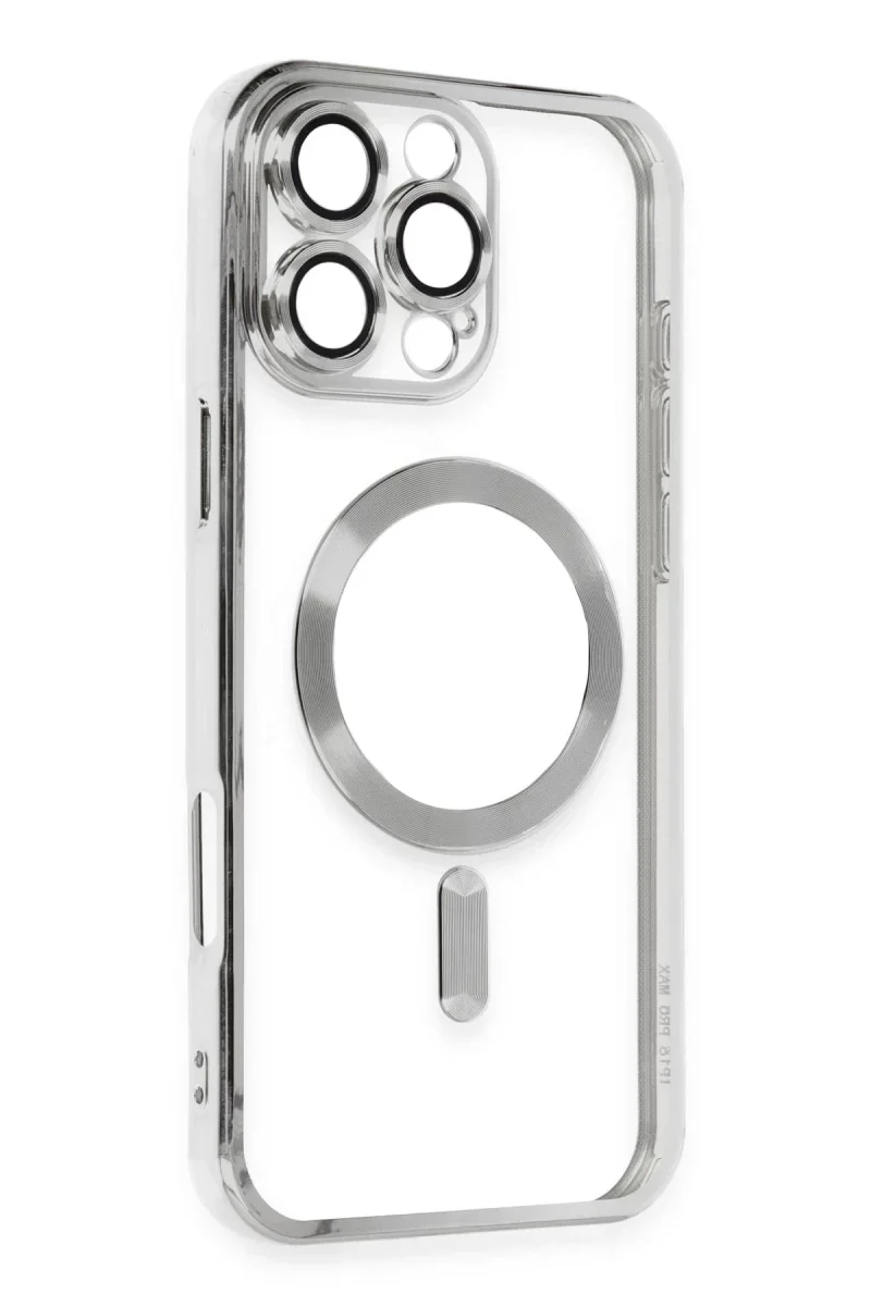 Apple iPhone 16 Pro Kılıf Kross Magneticsafe Kapak - Gümüş görsel 2
