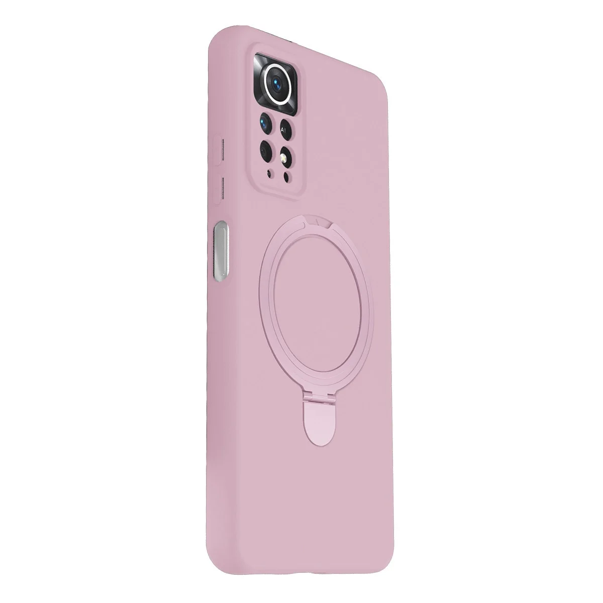 Xiao Red Note 12 Pro 4g Regal Magsafe Standlı Kapak - Açık Pembe görsel 3
