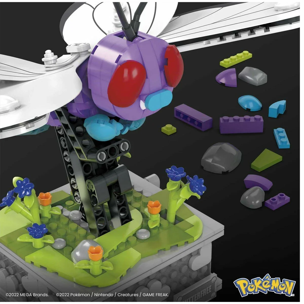 HKT22 MEGA™ Pokémon™ Motion Butterfree 582 parça +12 yaş görsel 6
