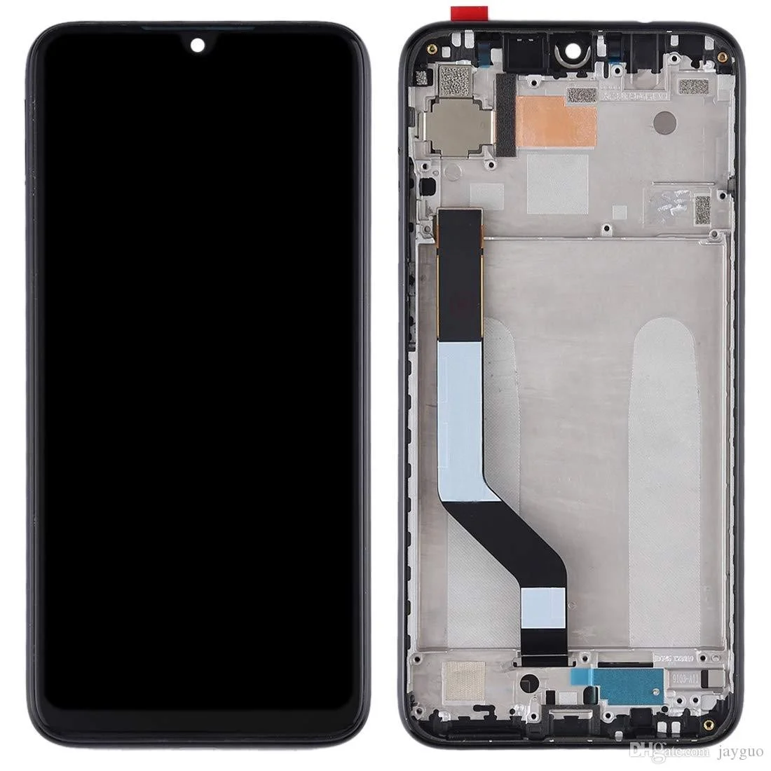 Redmi Note 7 Lcd Dokunmatik Ekran ÇITALI (Siyah) görsel 2