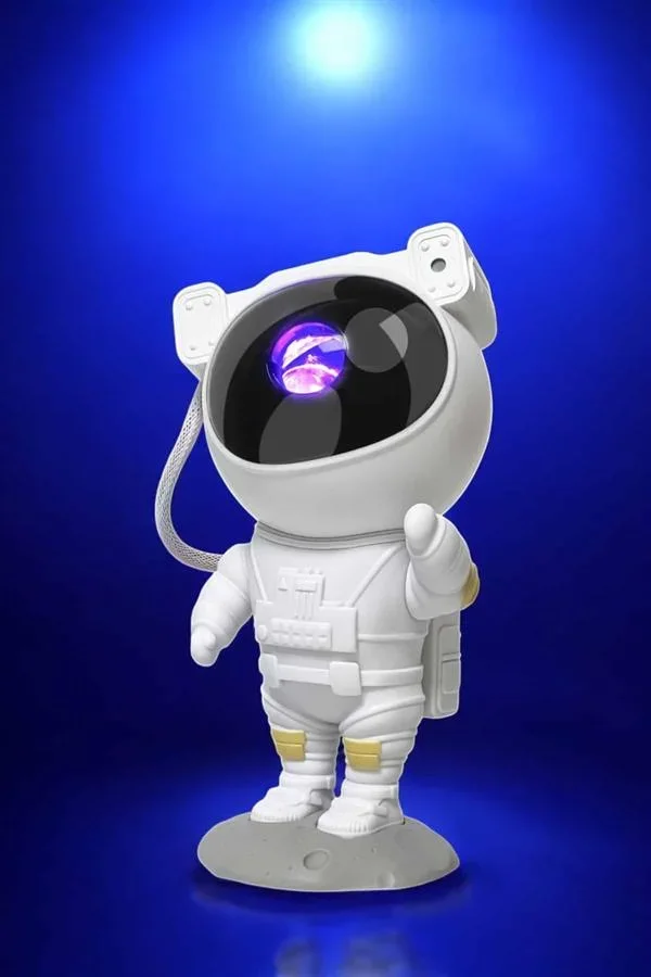 Çocuklara Özel Projeksiyon Astronot Lamba Speaker Sevimli görsel 4