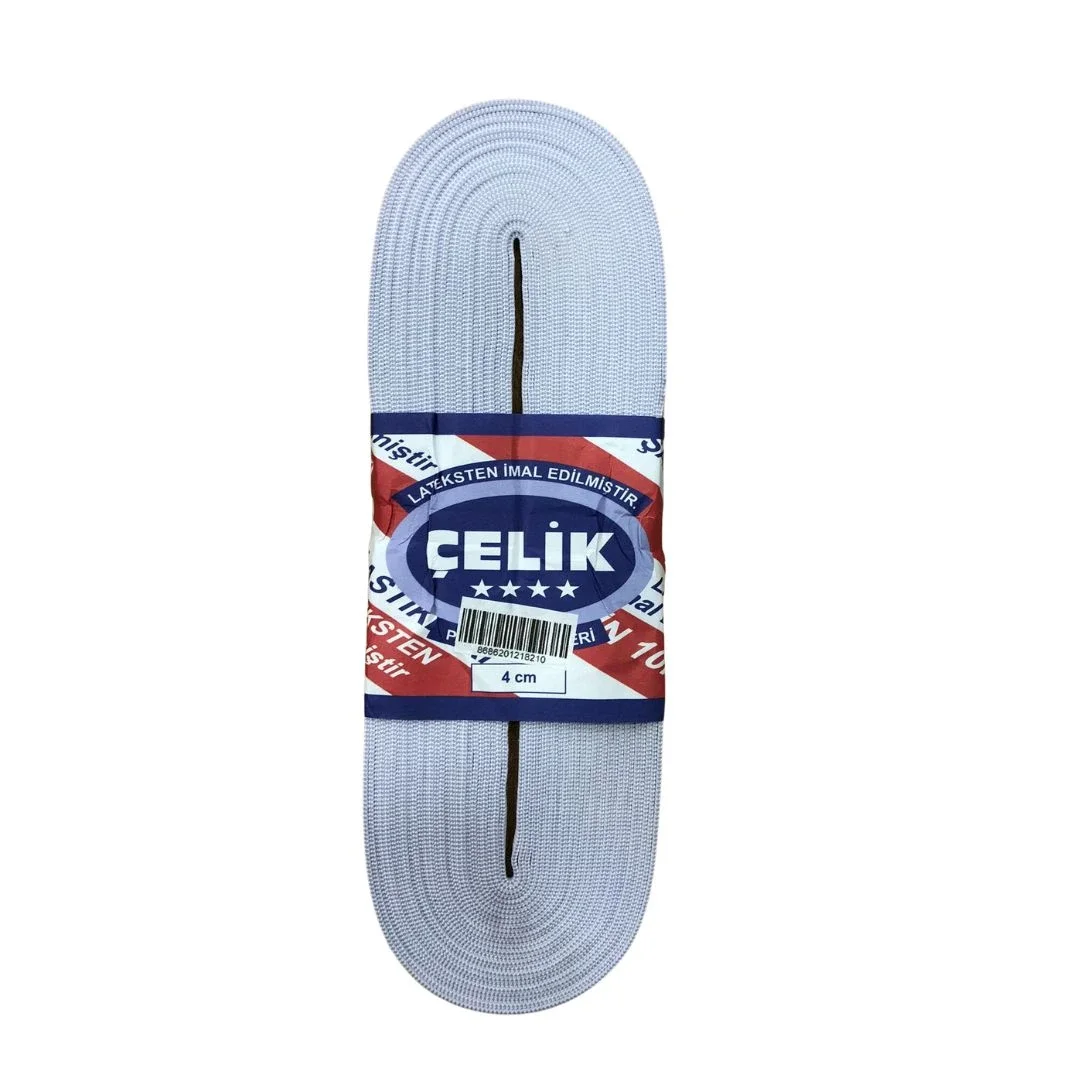 10 m 4 cm Beyaz Paça Lastiği görsel 2