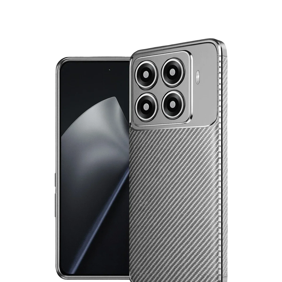 Xiaomi Mi 15T Pro Auto Focus Karbon Kapak - Gri görsel 2