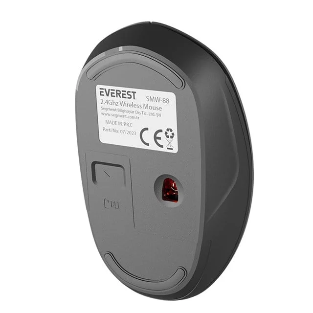 Everest SMW-88 USB Gri 1200 DPI 2.4Ghz Mini Kablosuz Mouse görsel 5