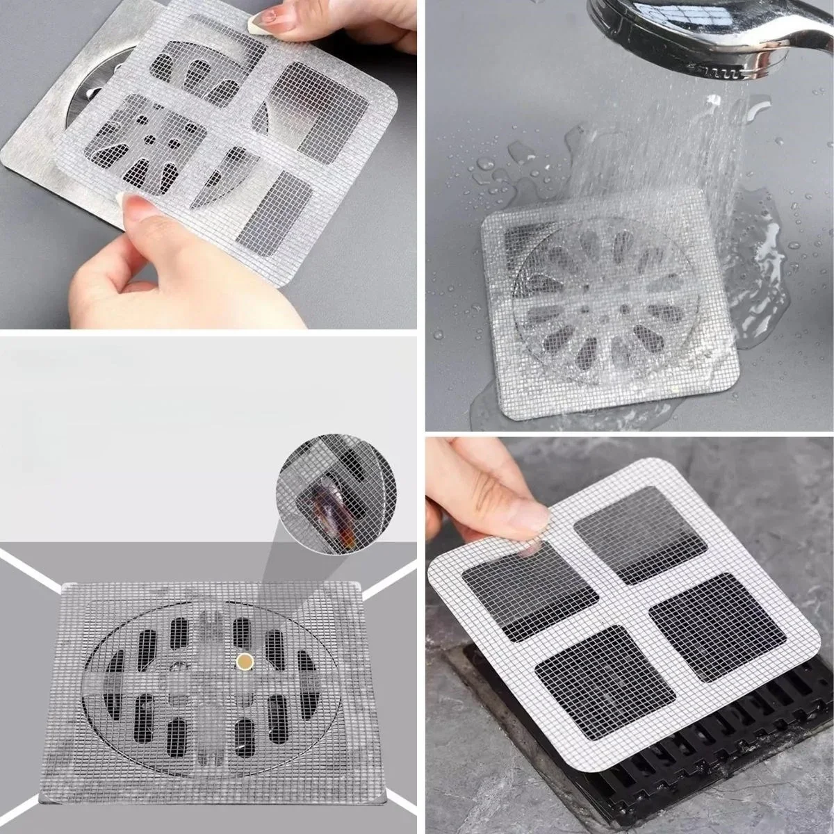 10'lu Banyo ve Mutfak Lavabo Koku Önleyici ve Haşere Böcek Önleyici Gider Filtresi görsel 2