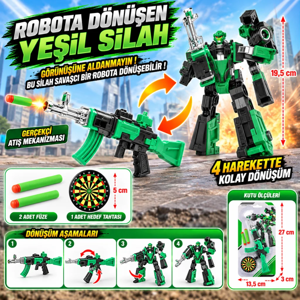 Robota Dönüşen Yeşil Silah