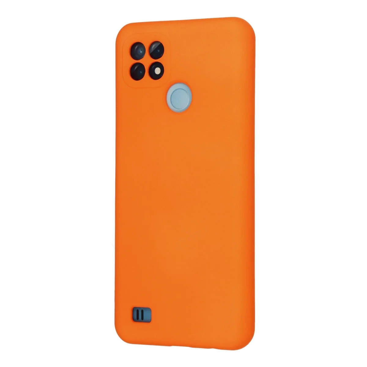 Realme C21 Kılıf Nano İçi Kadife Silikon - Turuncu görsel 3
